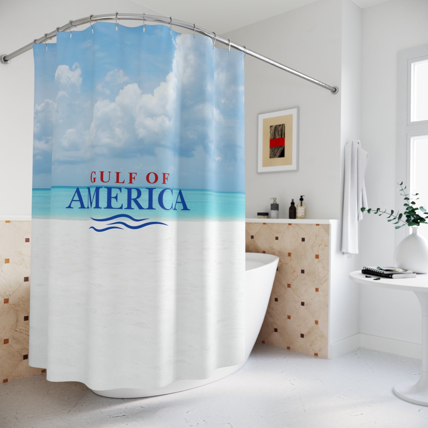 Coastal Paradise Shower Curtain - Gulf of America Design