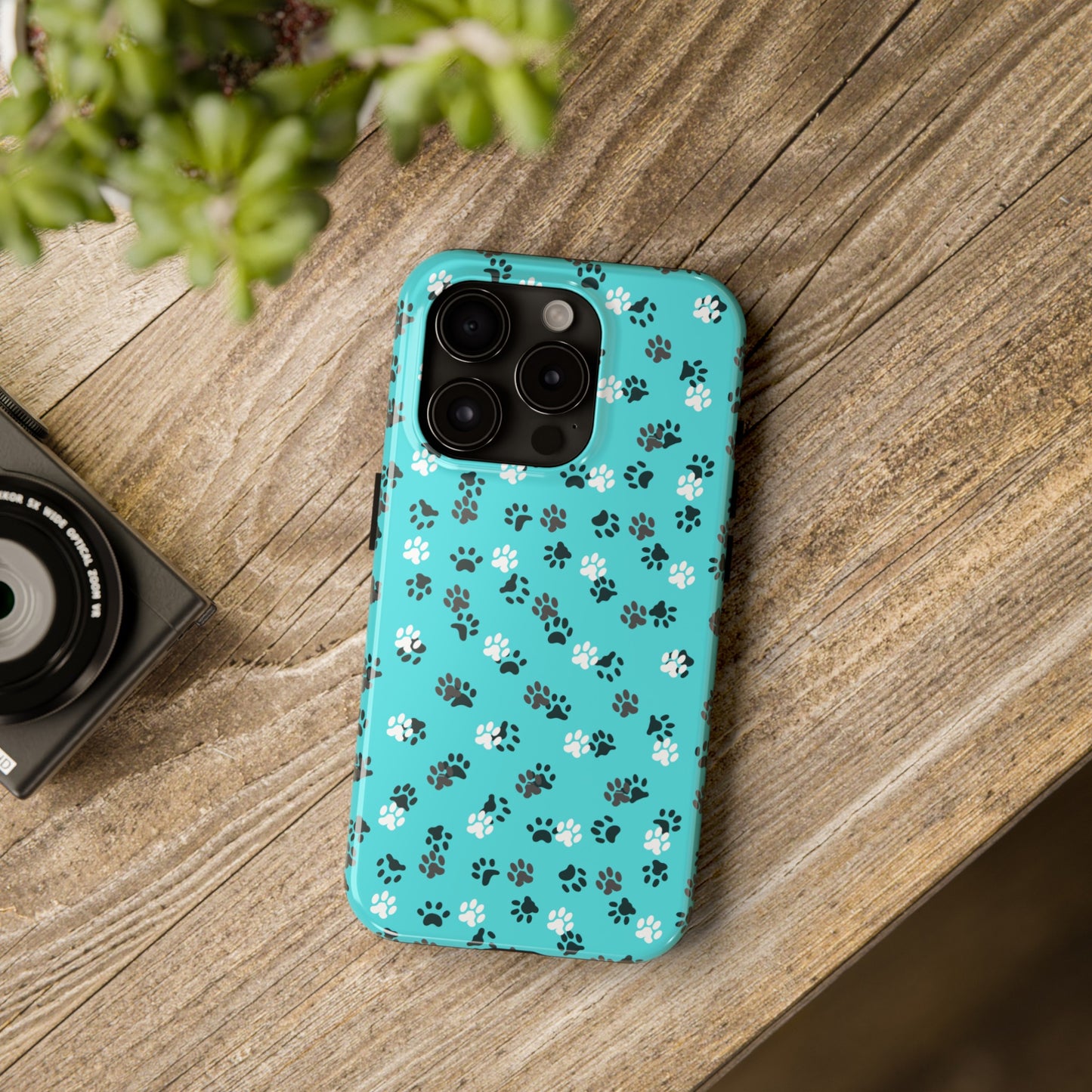 Teal Paws Tough Phone Cases - Phone Case - Epileptic Al’s Shop