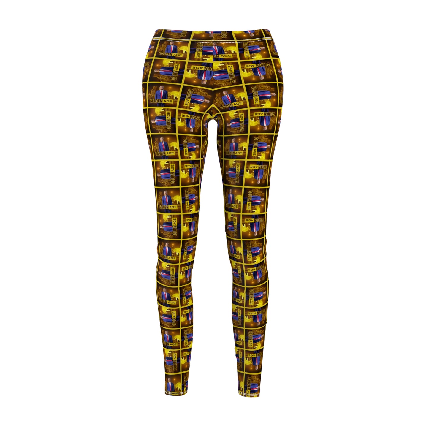 Trump Golden Age Patterned Casual Leggings for Trendy Women