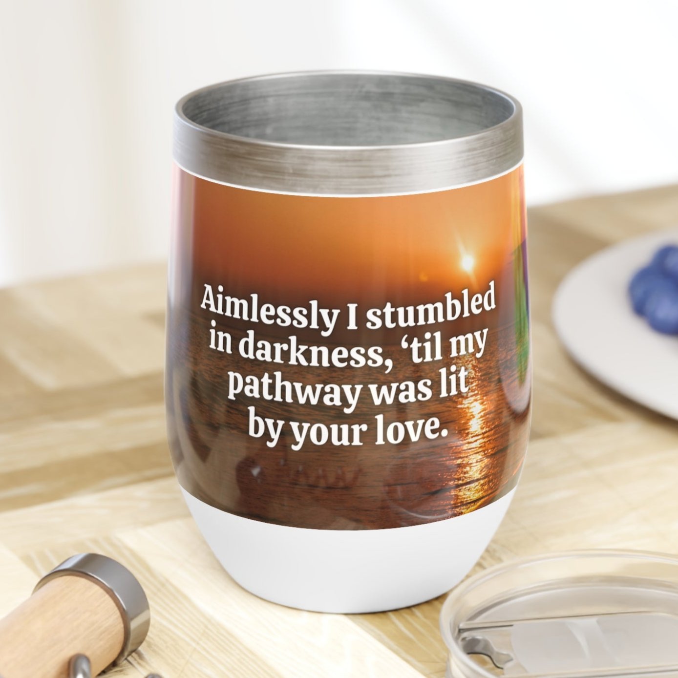 Aimlessly Chill Wine Tumbler