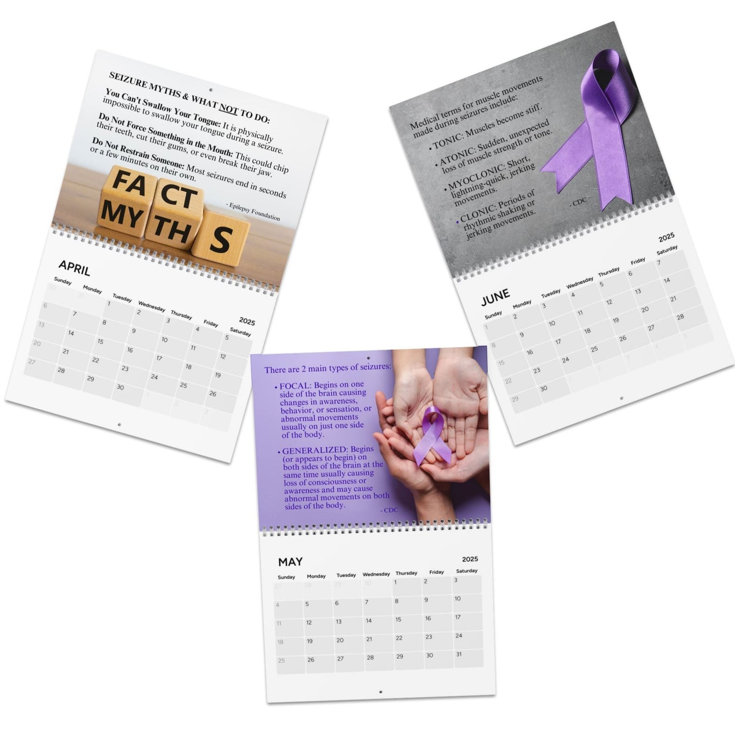 Epilepsy Awareness Month-by-Month Calendar (2025)