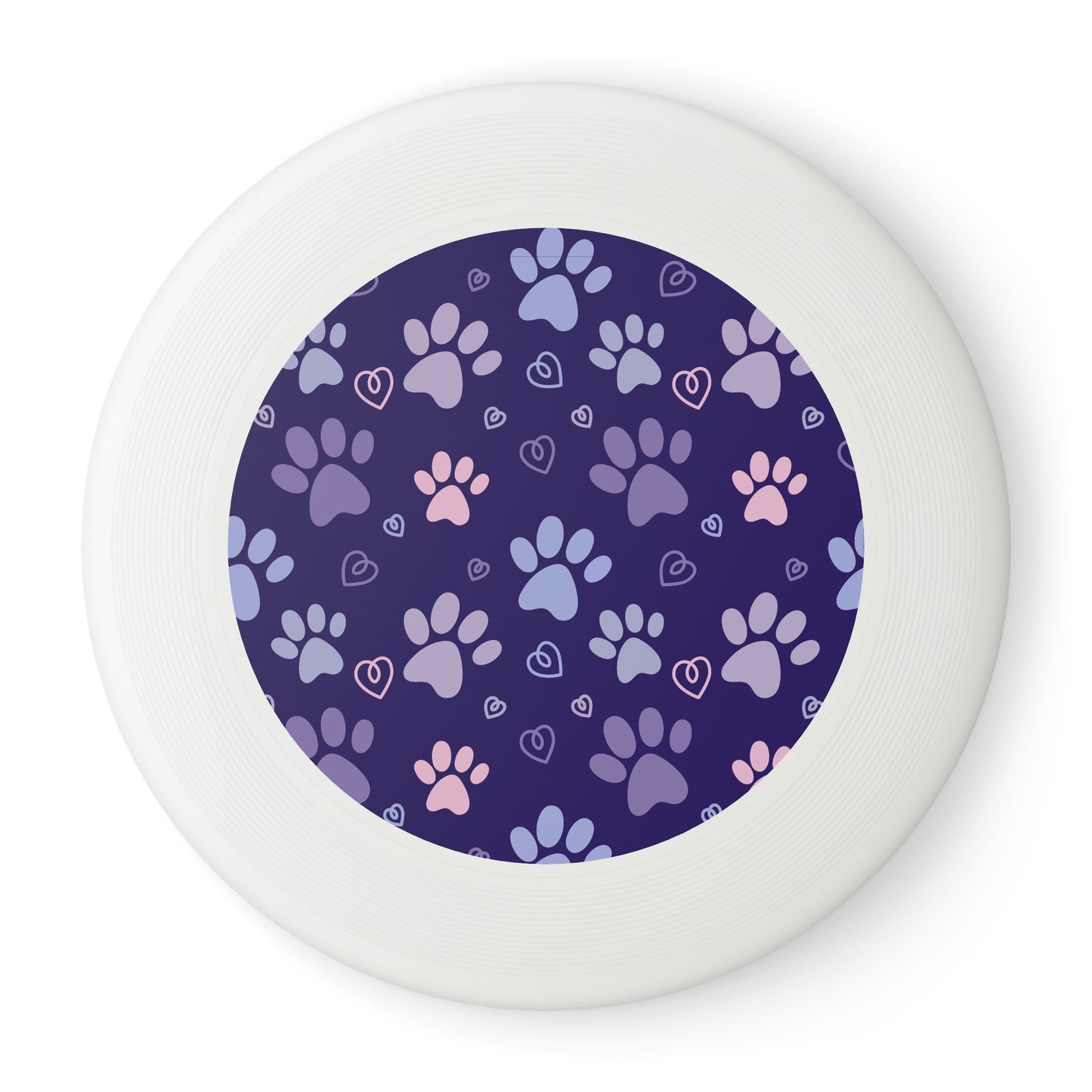 Paw Print Frisbee - Fun Outdoor Dog Toy for Pet Lovers