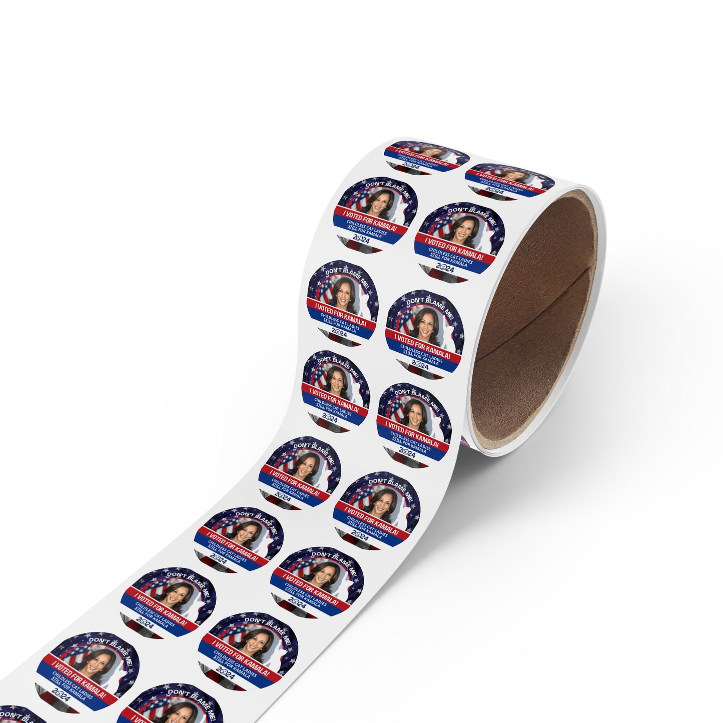 Don't Blame Me - Voted for Kamala Round Sticker Label Rolls