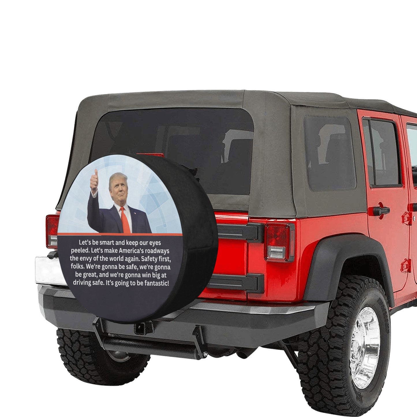 Trump Safe Spare Tire Cover(Large)(17")