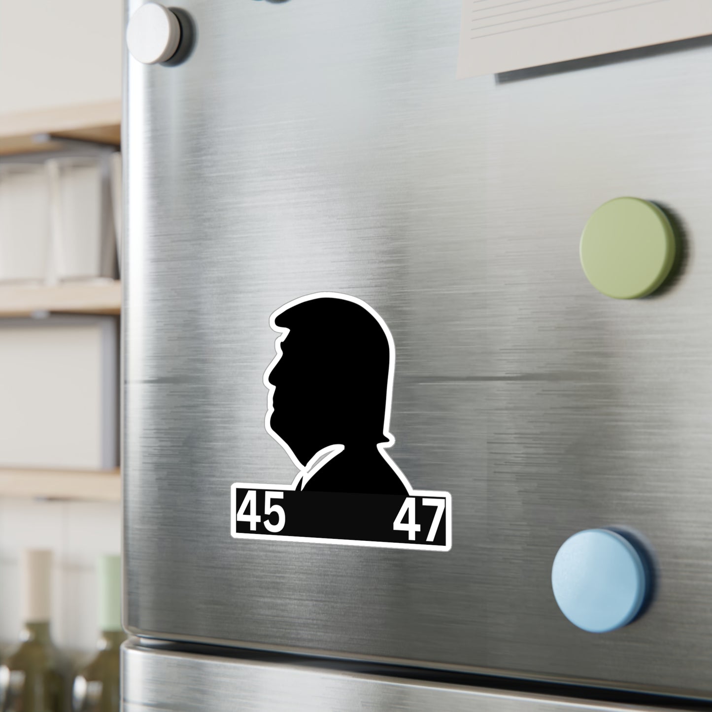 Trump 45 47 Silhouette Sticker for Home Decor