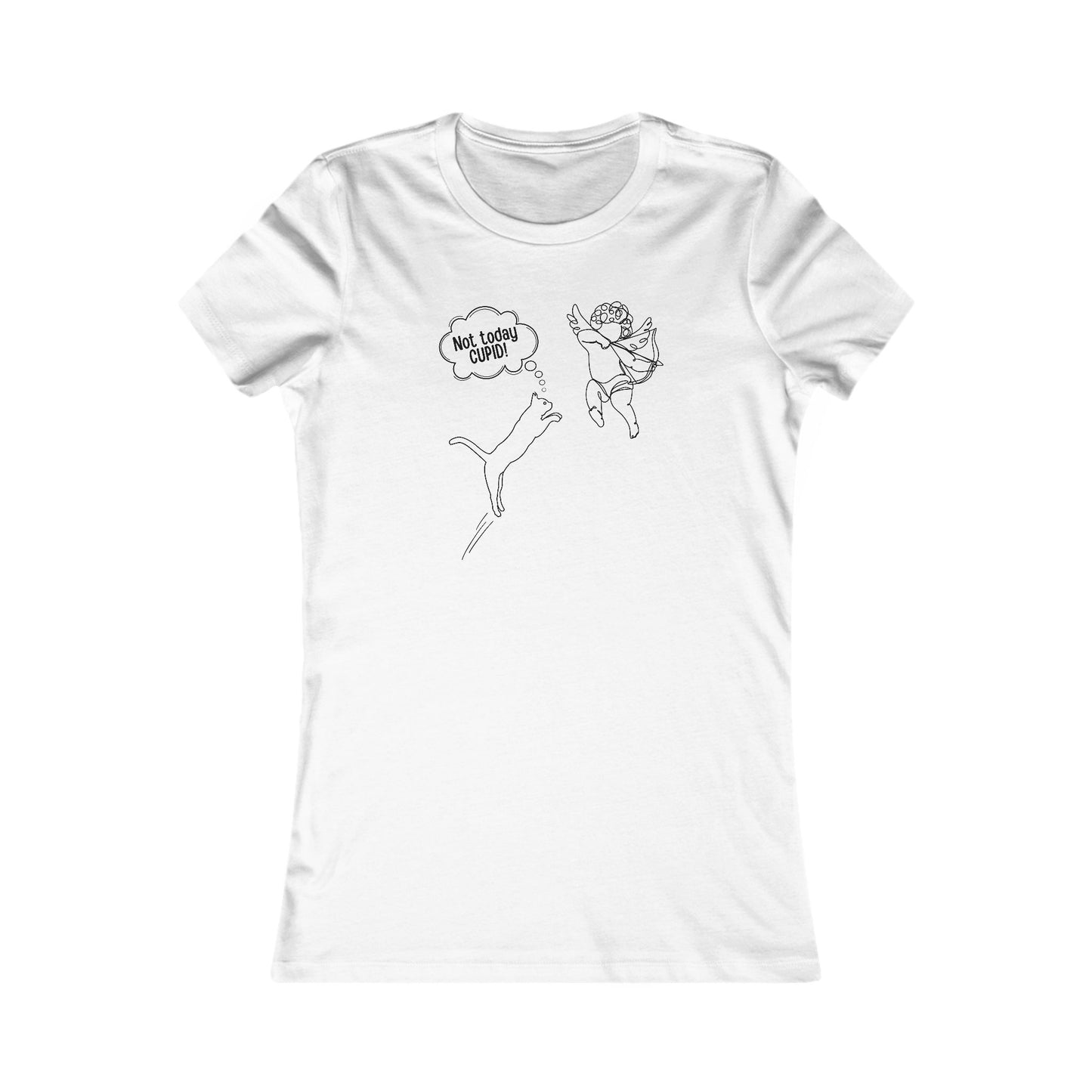 Not Today Cupid Valentines Day Women's Favorite Tee