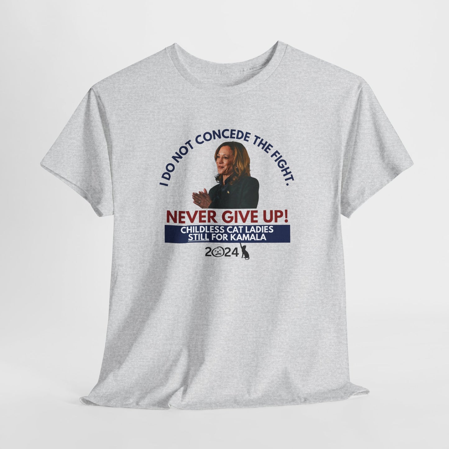 Never Give Up - Kamala Unisex Heavy Cotton Tee