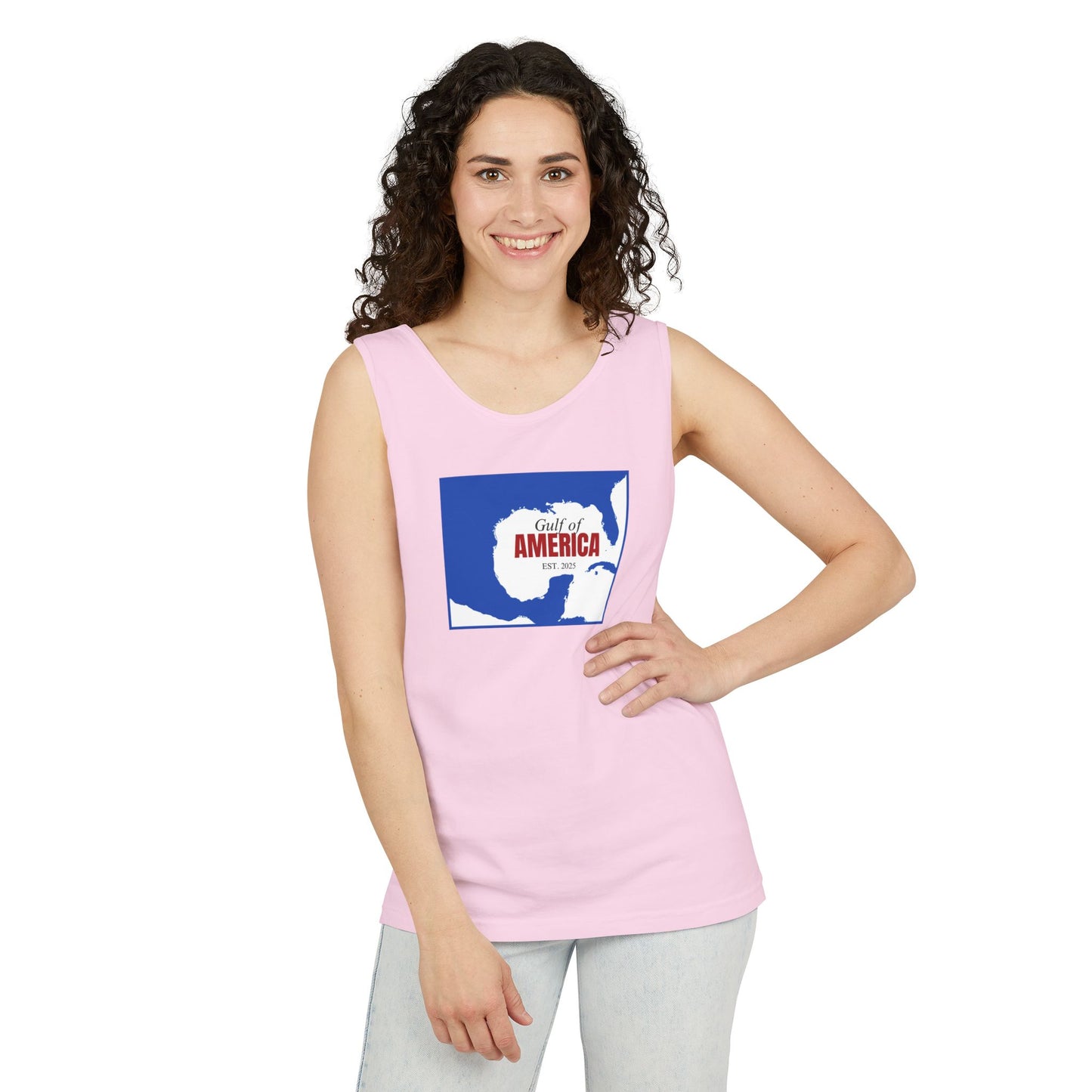 Gulf of America Garment-Dyed Tank Top - Unisex Casual Summer Wear