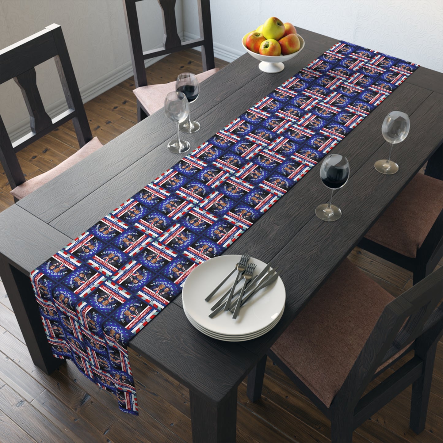 Felon & Hillbilly Greatest Comeback Table Runner (Cotton, Poly)