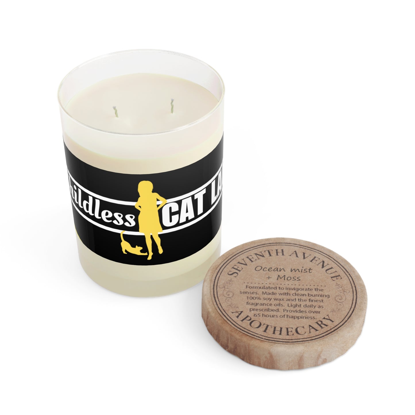 Childless Cat Lady Scented Candle - Full Glass, 11oz