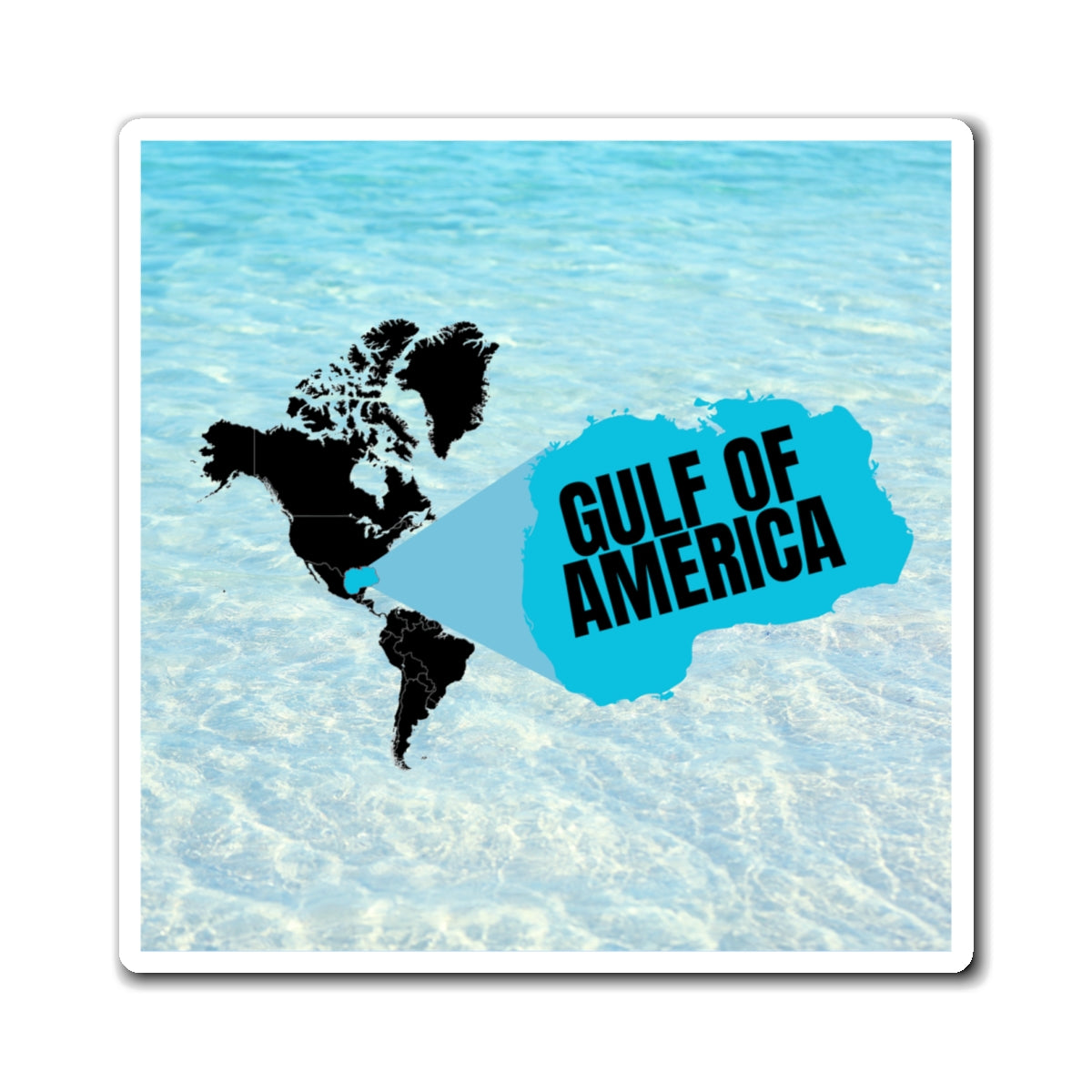 Gulf of America Refrigerator Magnet