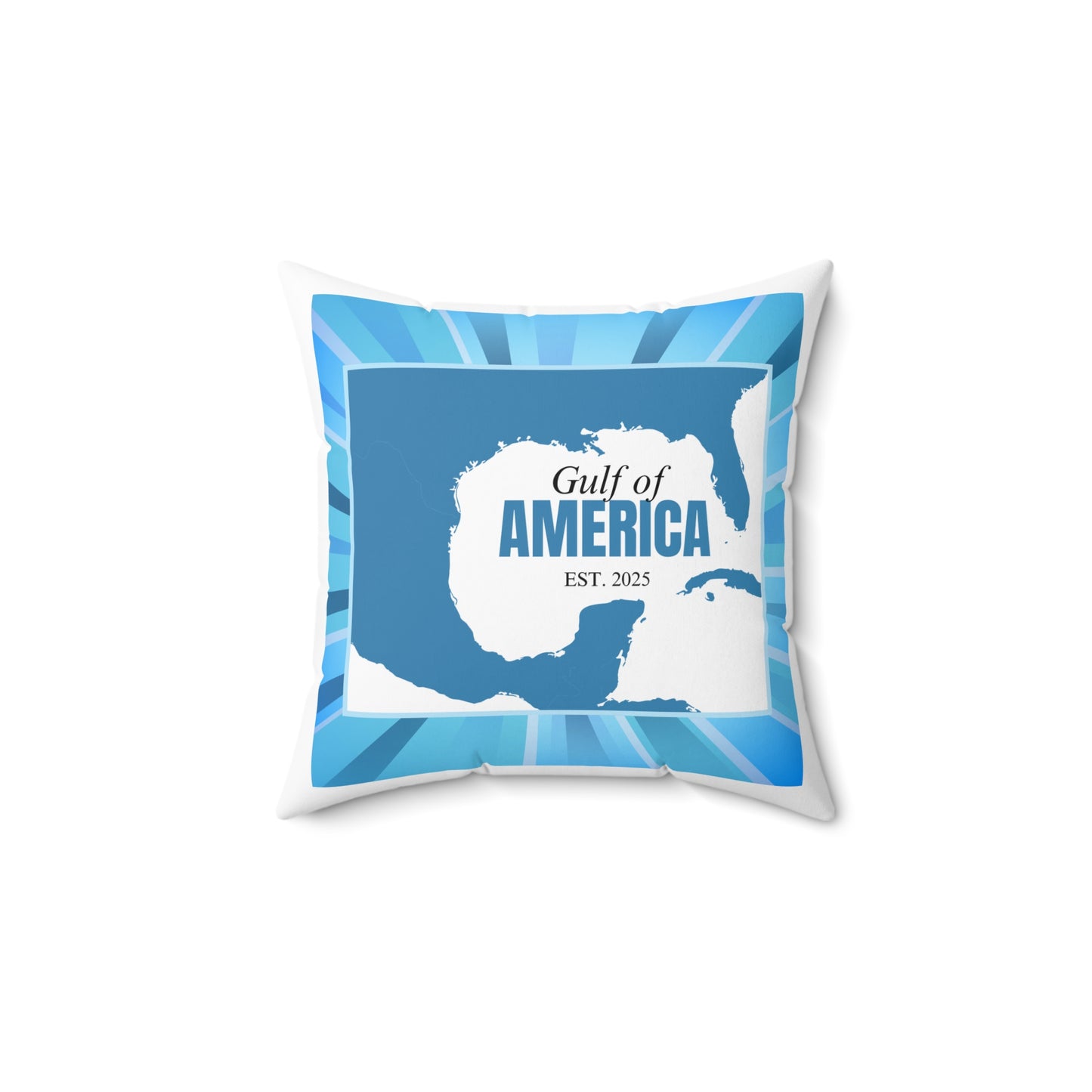 Gulf of America Map Decorative Pillow