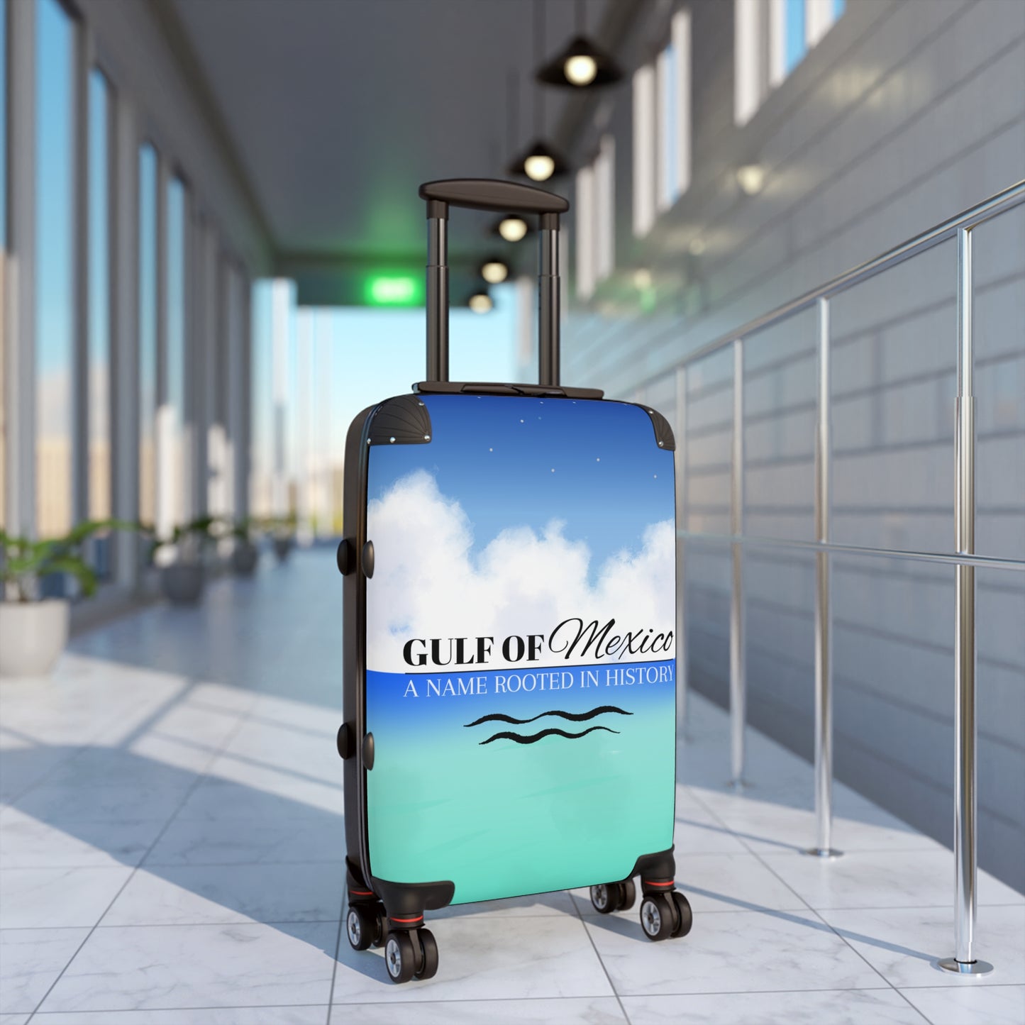 Gulf of Mexico Travel Suitcase - Stylish Luggage with Historical Design