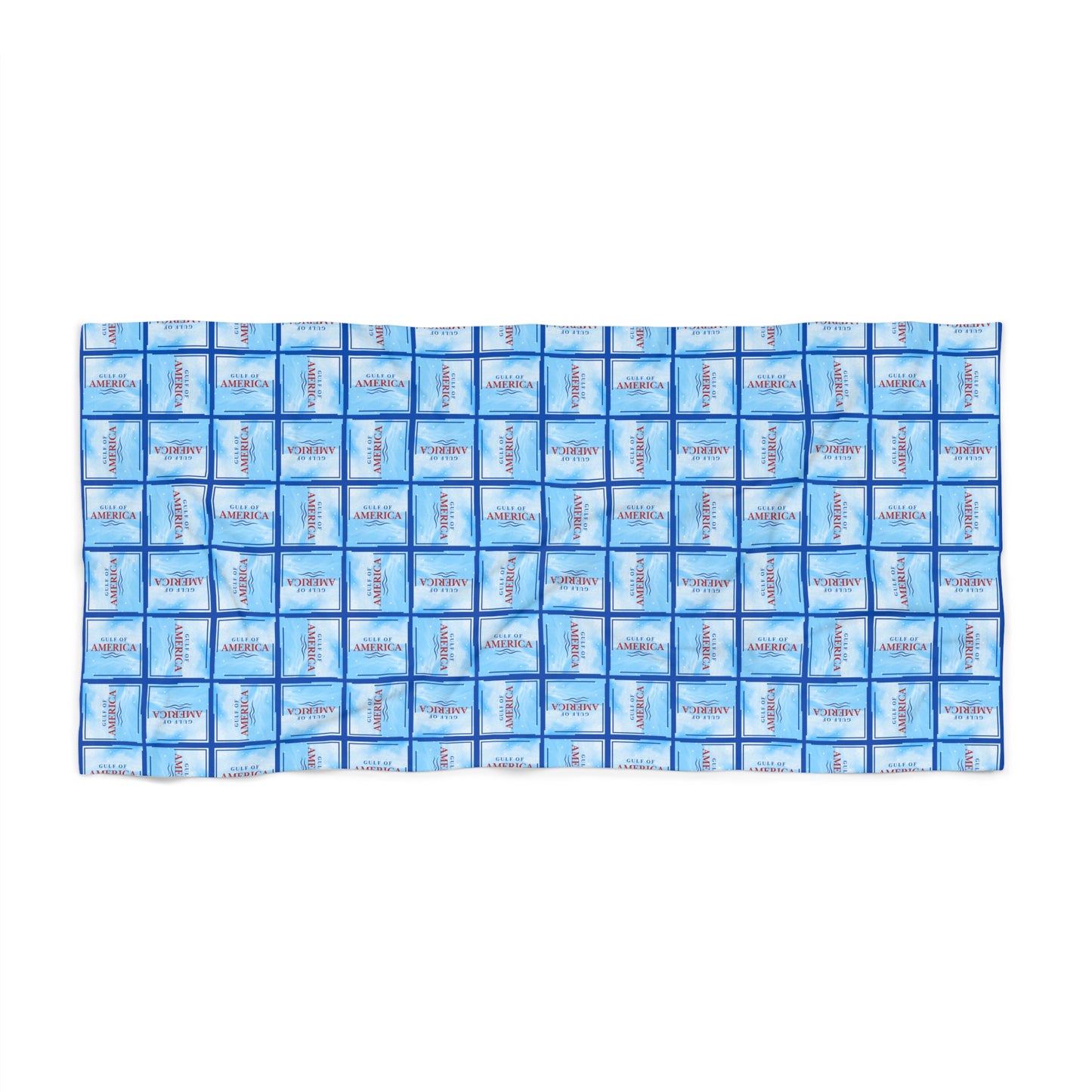 Gulf of America Patterned Beach Towel