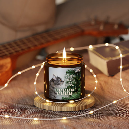 Wreck the Tree Scented Soy Candle (Amber Jar)