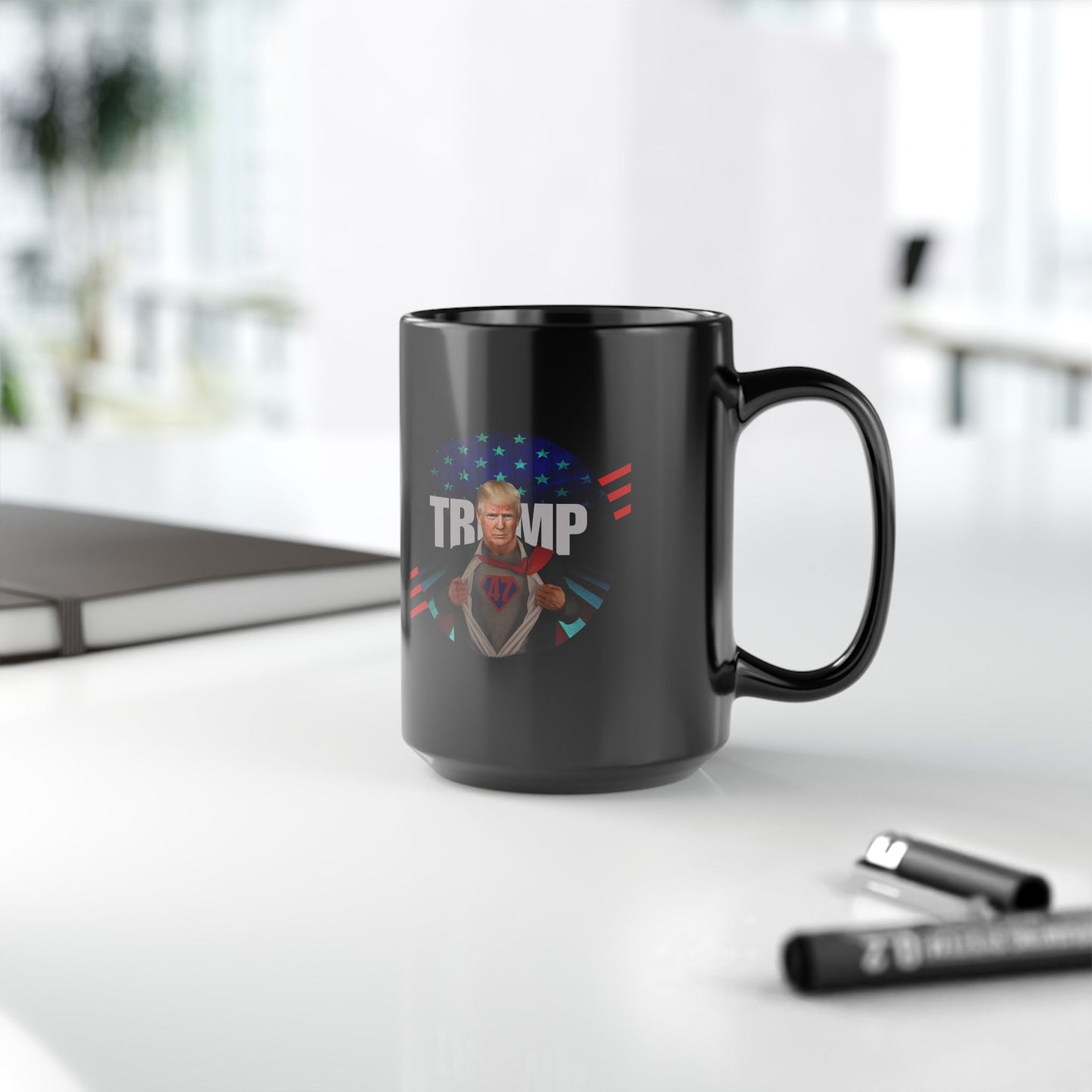 Trump is Back 47 Black Mug (11oz, 15oz)