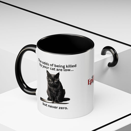 Killer Cat Odds Accent Coffee Mug (11, 15oz)