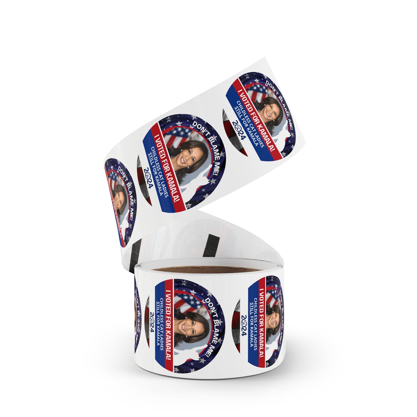 Don't Blame Me - Voted for Kamala Round Sticker Label Rolls