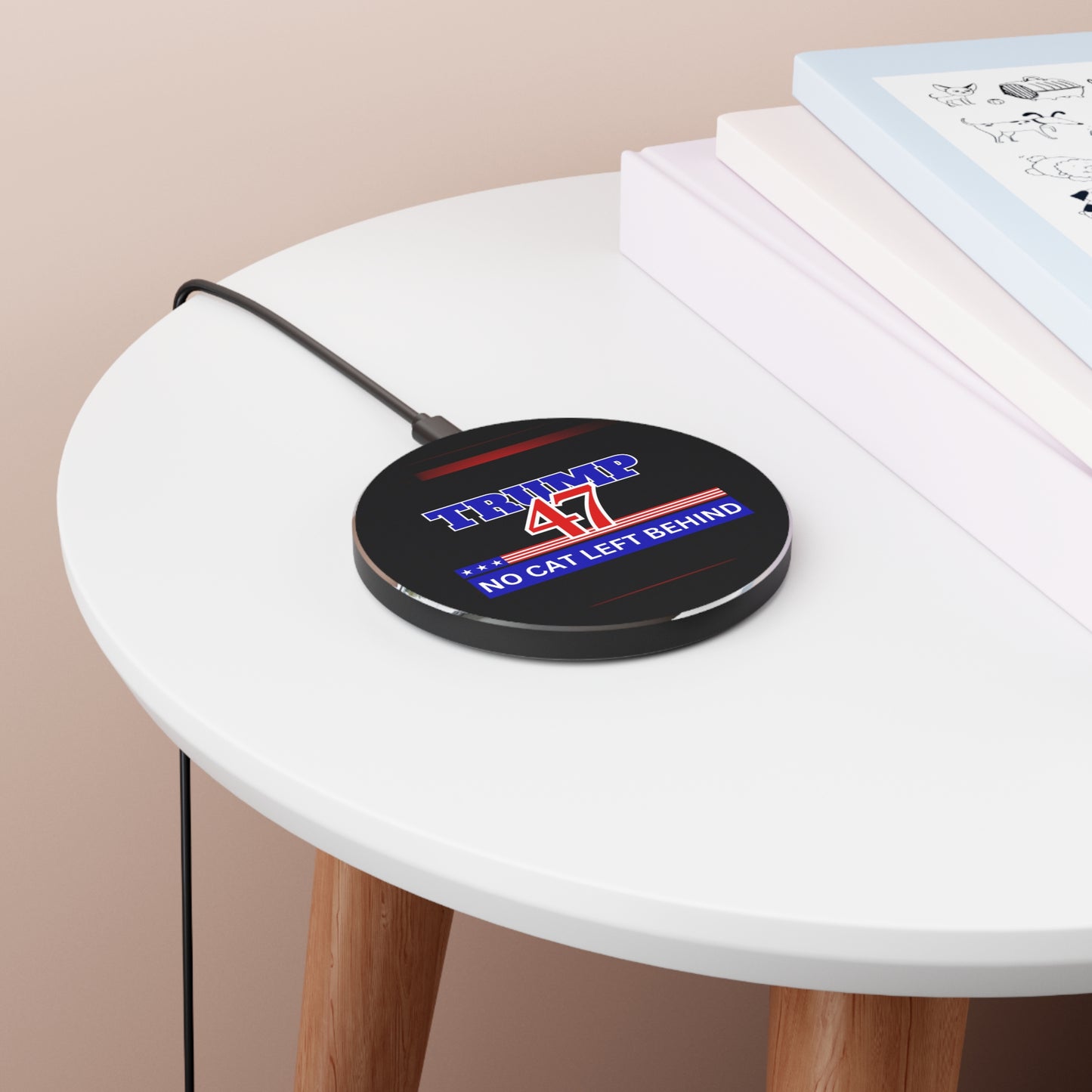 Trump 47 No Cat Left Behind Wireless Charger