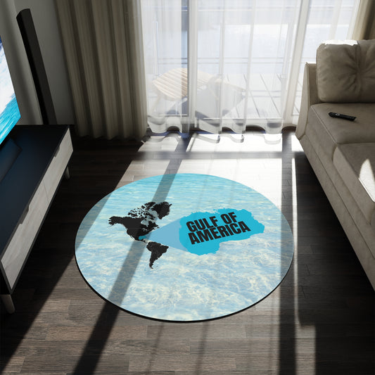 Gulf of America Round Rug