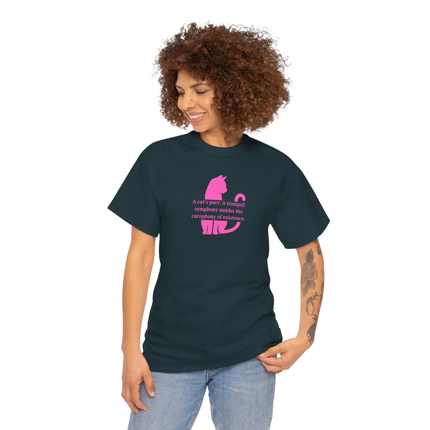 Purr Prose: Cacophony of Life Unisex Heavy Cotton Tee