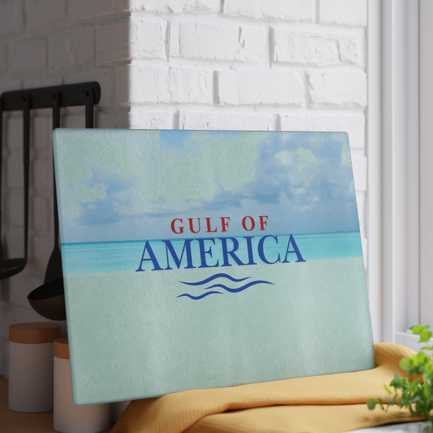 Gulf of America Glass Cutting Board