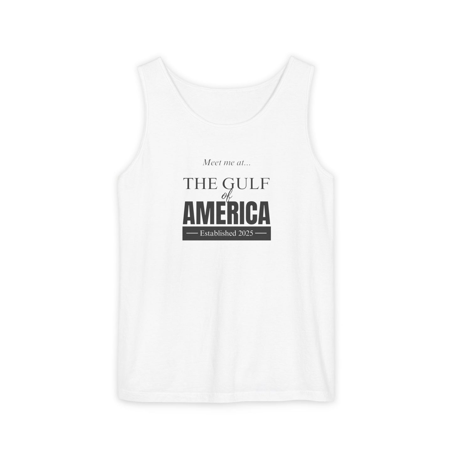 Gulf of America Unisex Garment-Dyed Tank Top - Relaxed Summer Vibes