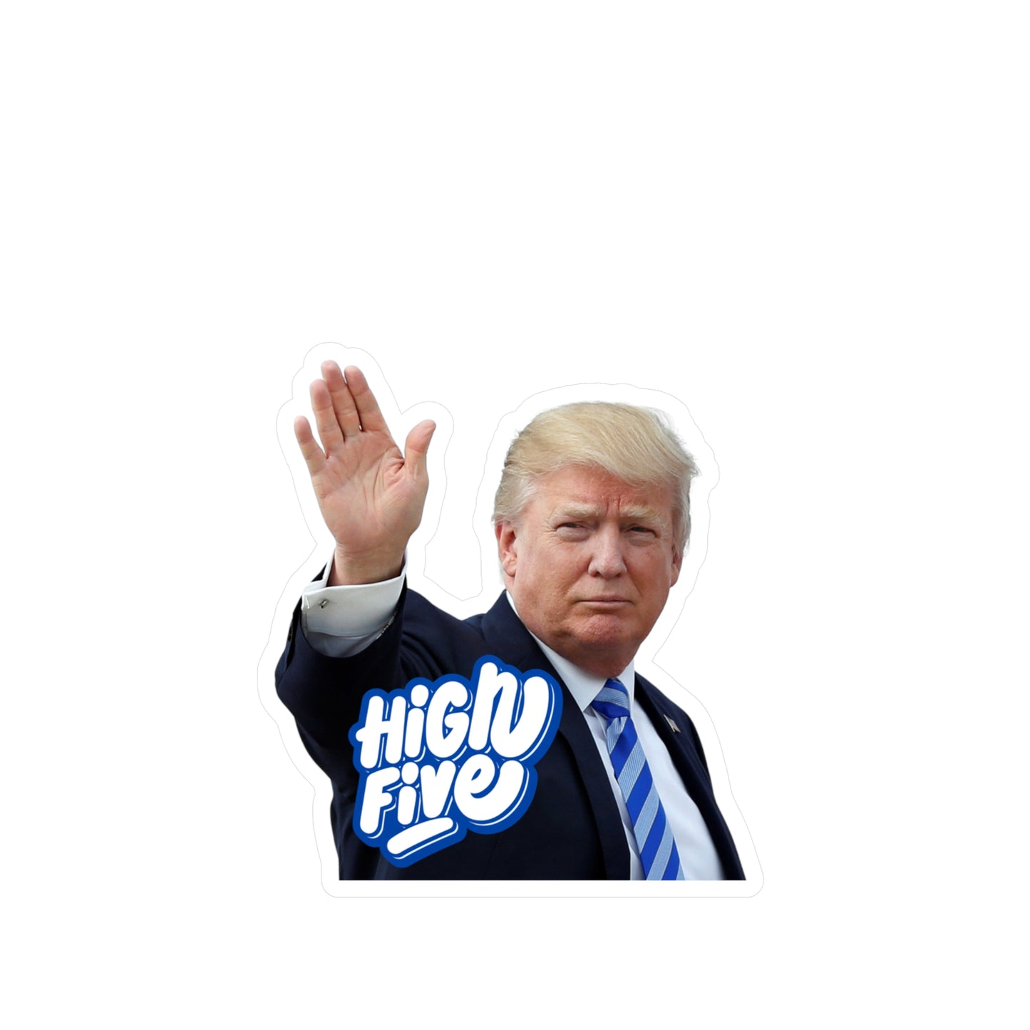 Trump High Five Kiss-Cut Vinyl Decals