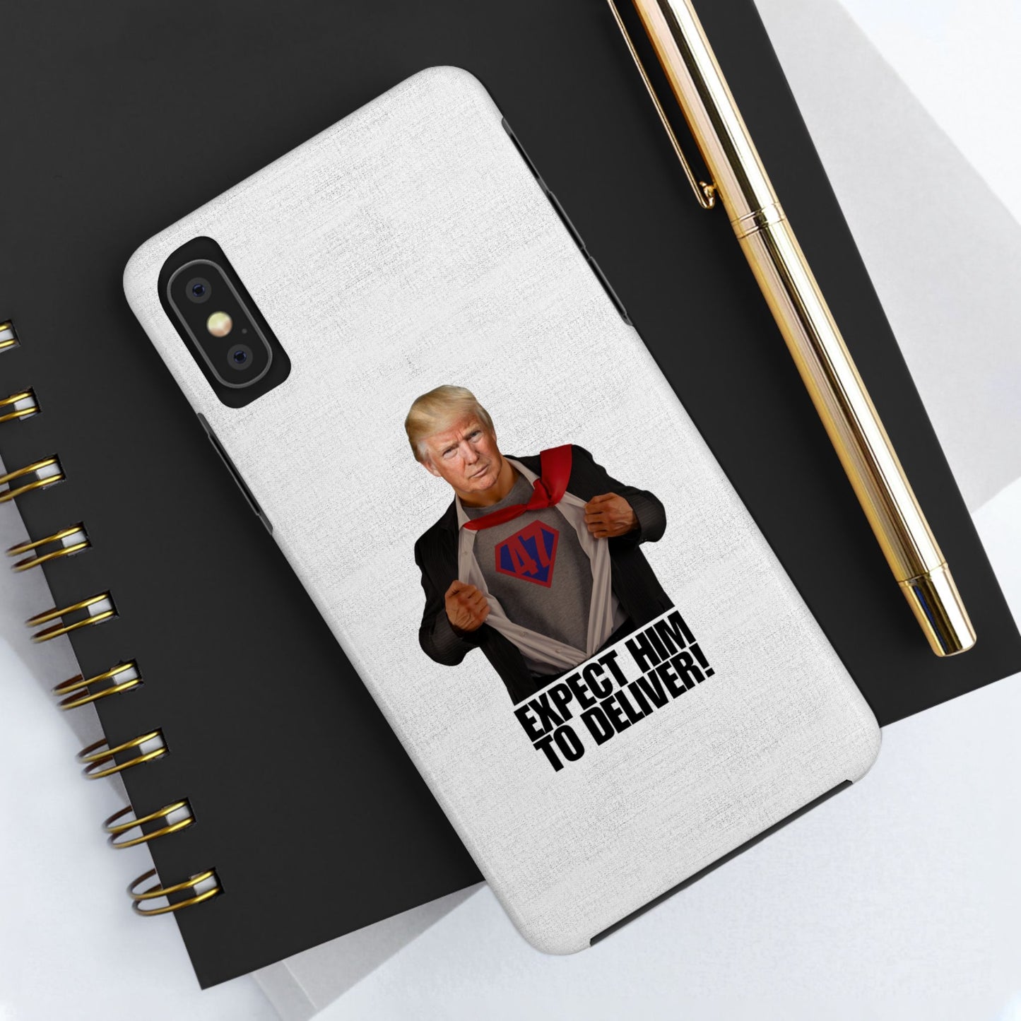 Expect Him to Deliver Tough Phone Case - Bold Design for Supporters