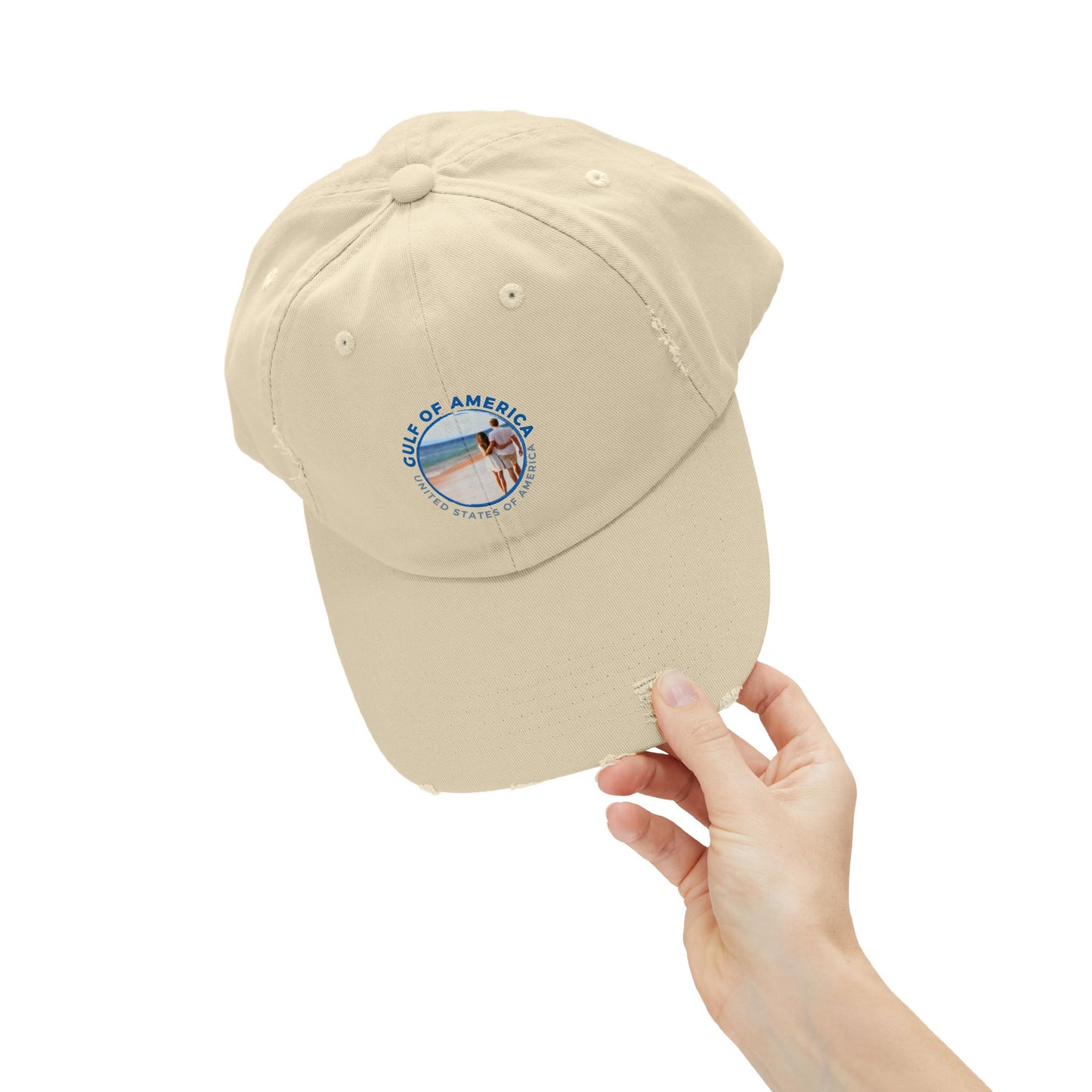 Gulf of America Unisex Distressed Cap