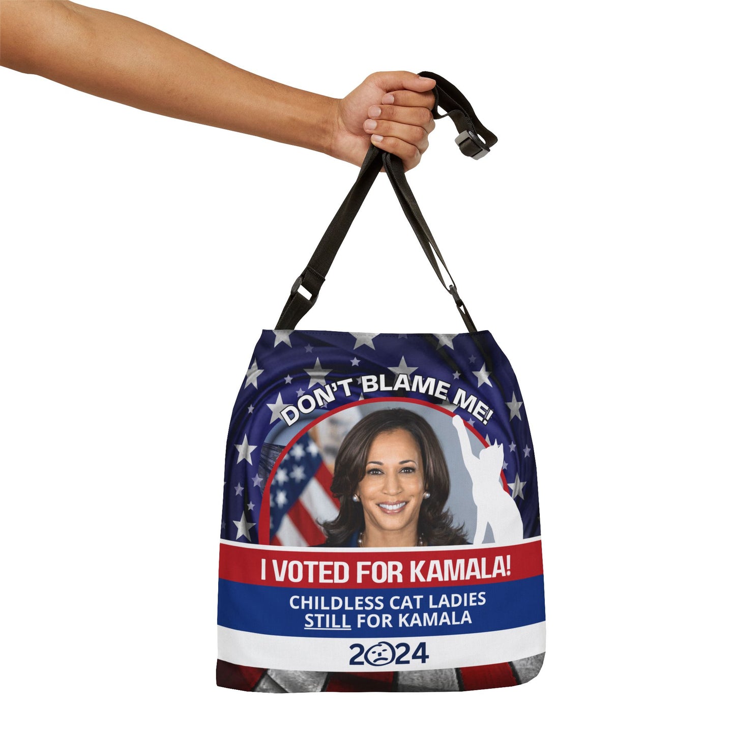 Don't Blame Me - Voted for Kamala Adjustable Tote Bag