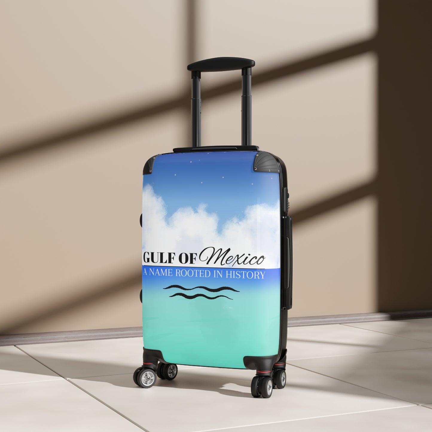 Gulf of Mexico Travel Suitcase - Stylish Luggage with Historical Design