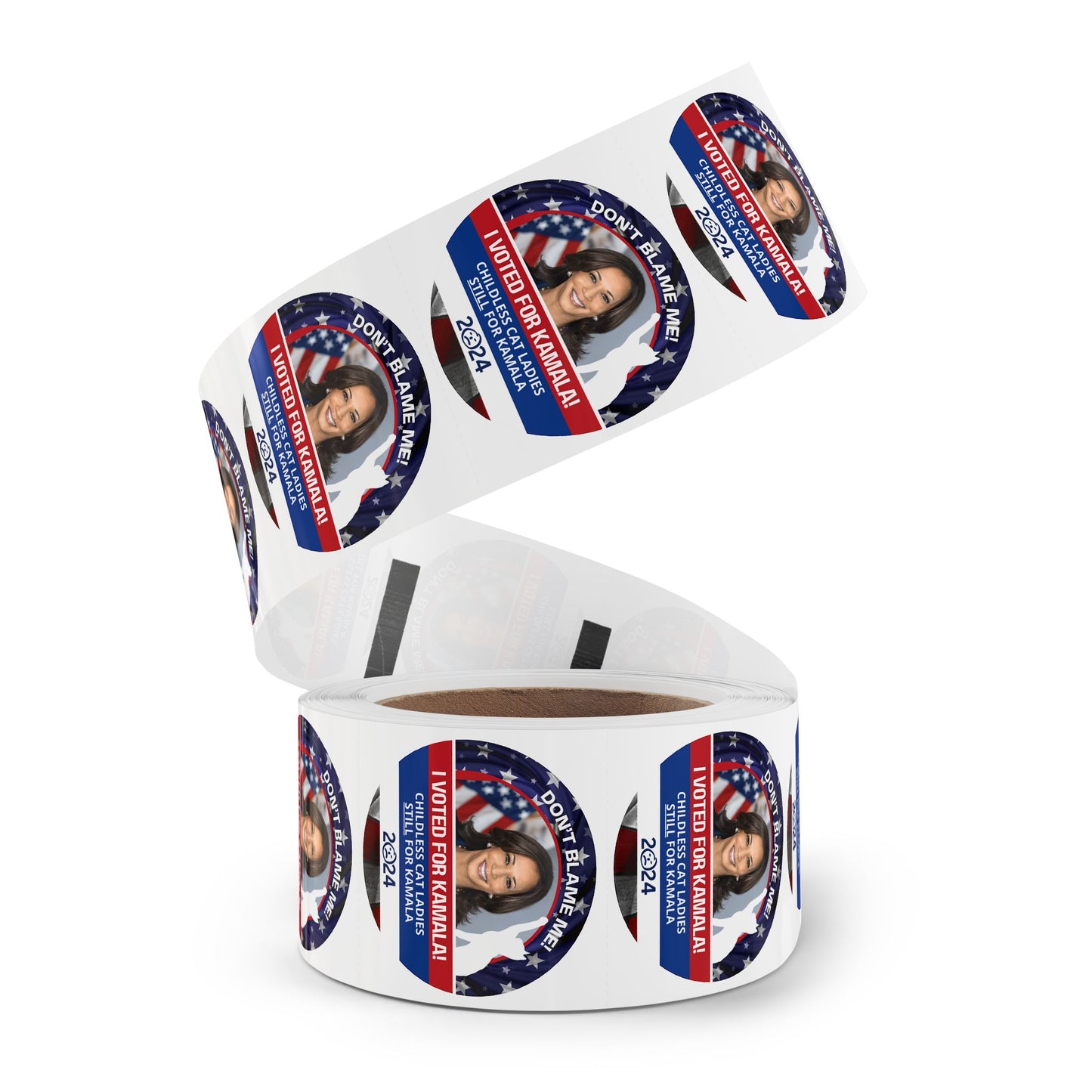 Don't Blame Me - Voted for Kamala Round Sticker Label Rolls