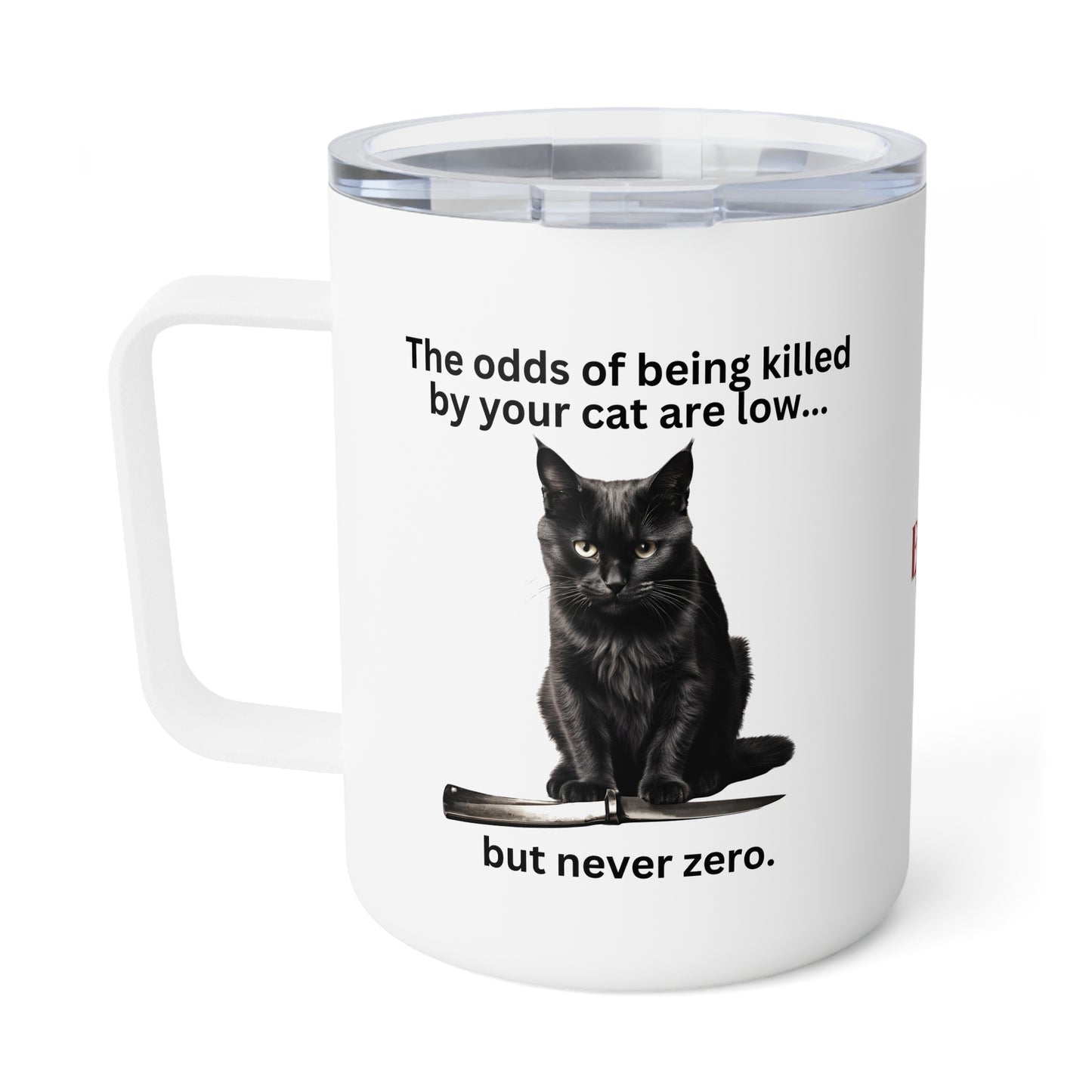 Killer Cat Odds Insulated Coffee Mug, 10oz