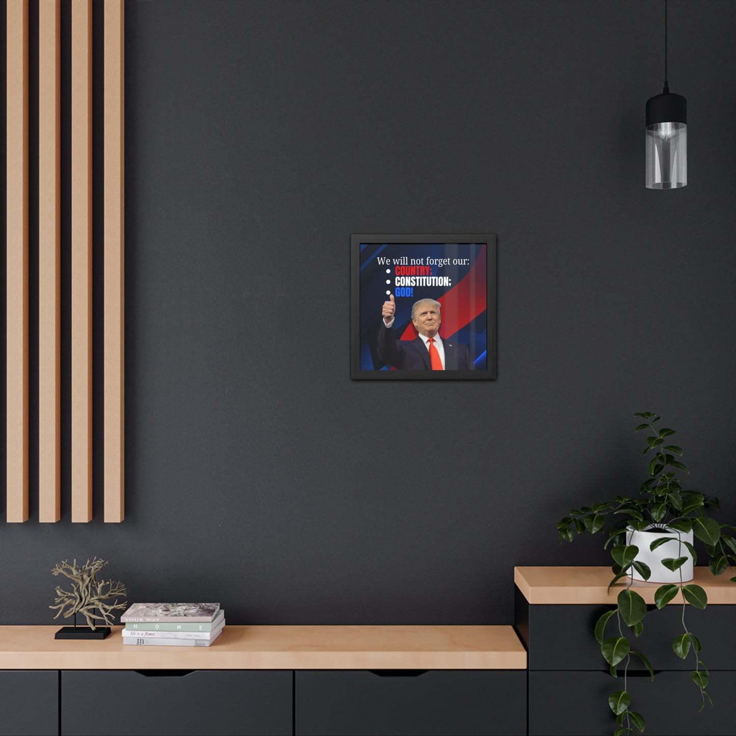 Trump Country Constitution God Framed Posters