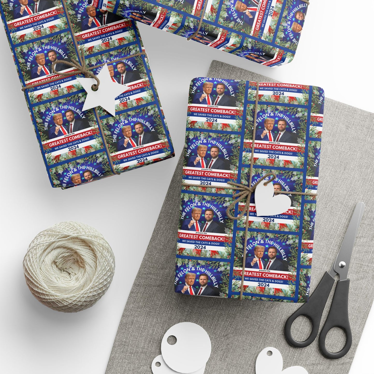 Felon & Hillbilly Christmas Wrapping Papers