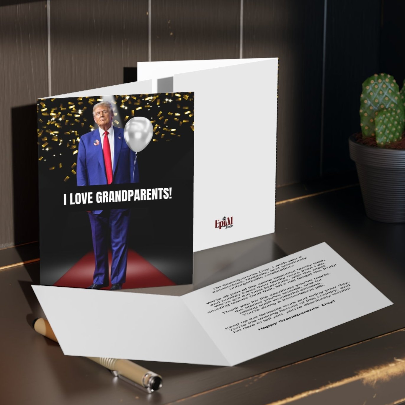 Donald Trump Grandparents' Day Greeting Cards (8, 16, and 24 pcs)