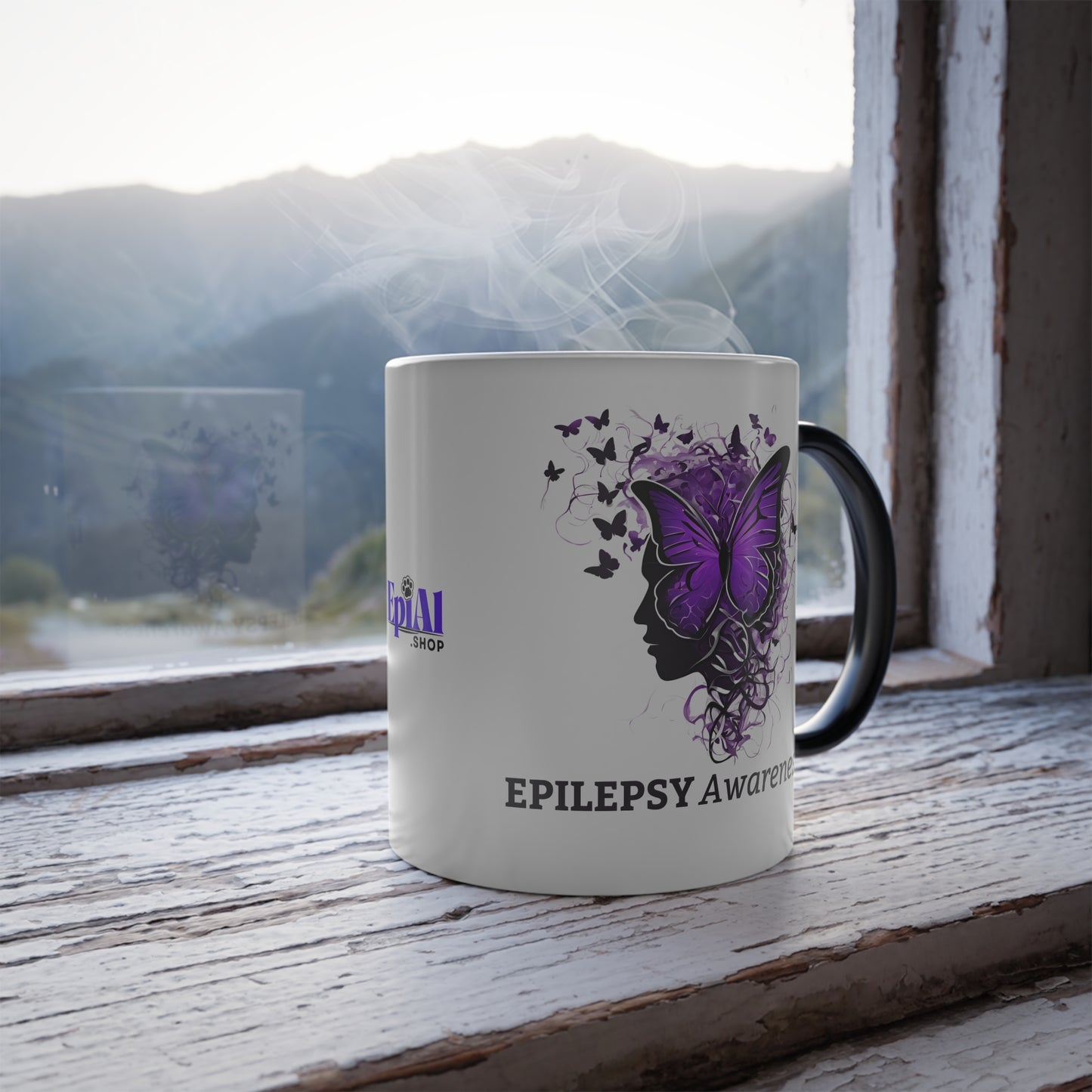 Epilepsy Awareness Color Morphing Mug, 11oz