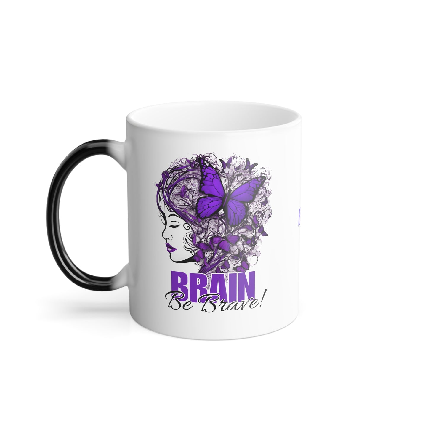 Beautiful Brain Be Brave Color Morphing Mug, 11oz