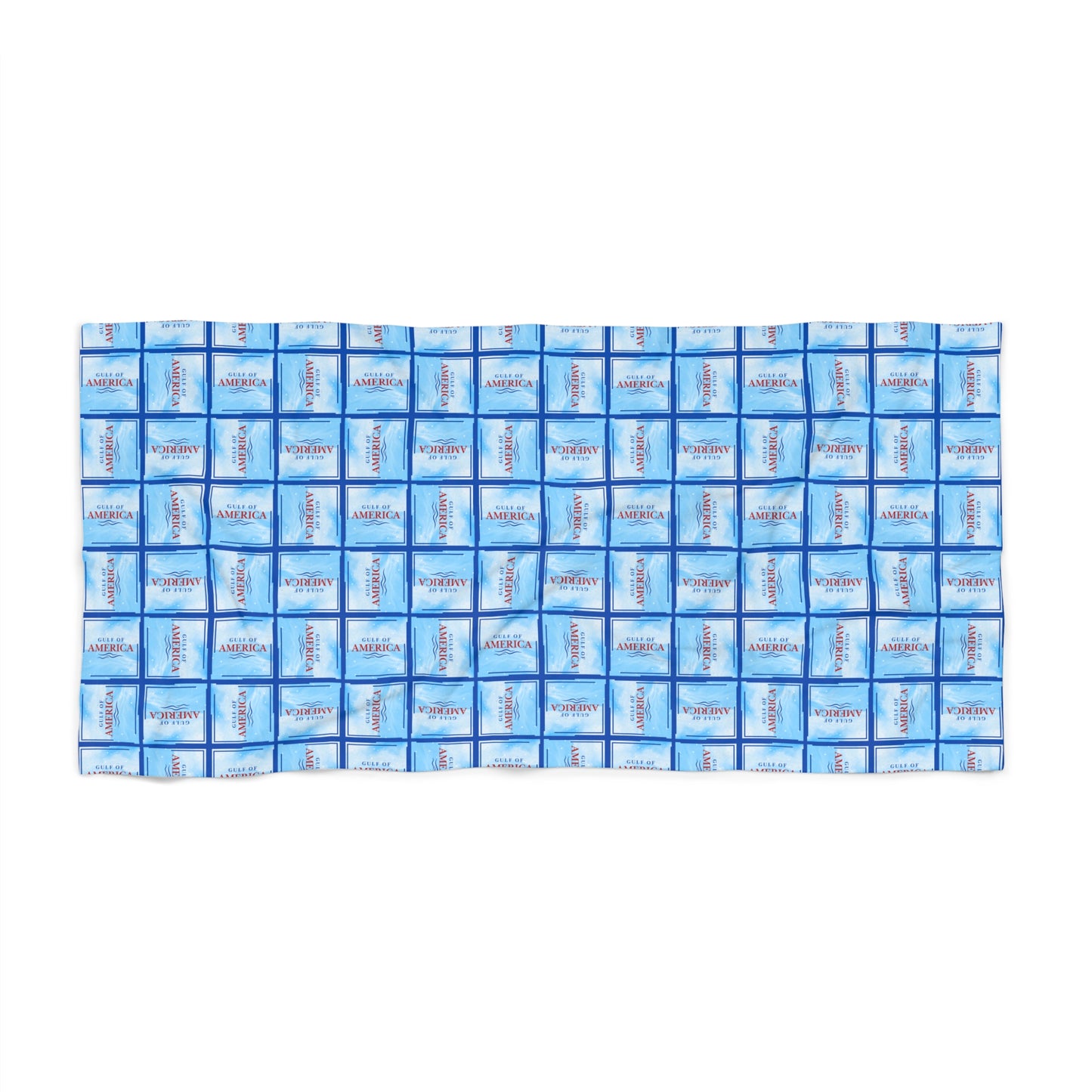 Gulf of America Patterned Beach Towel