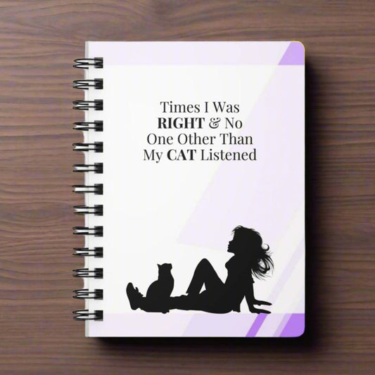 Times I Was Right Spiral Bound Journal