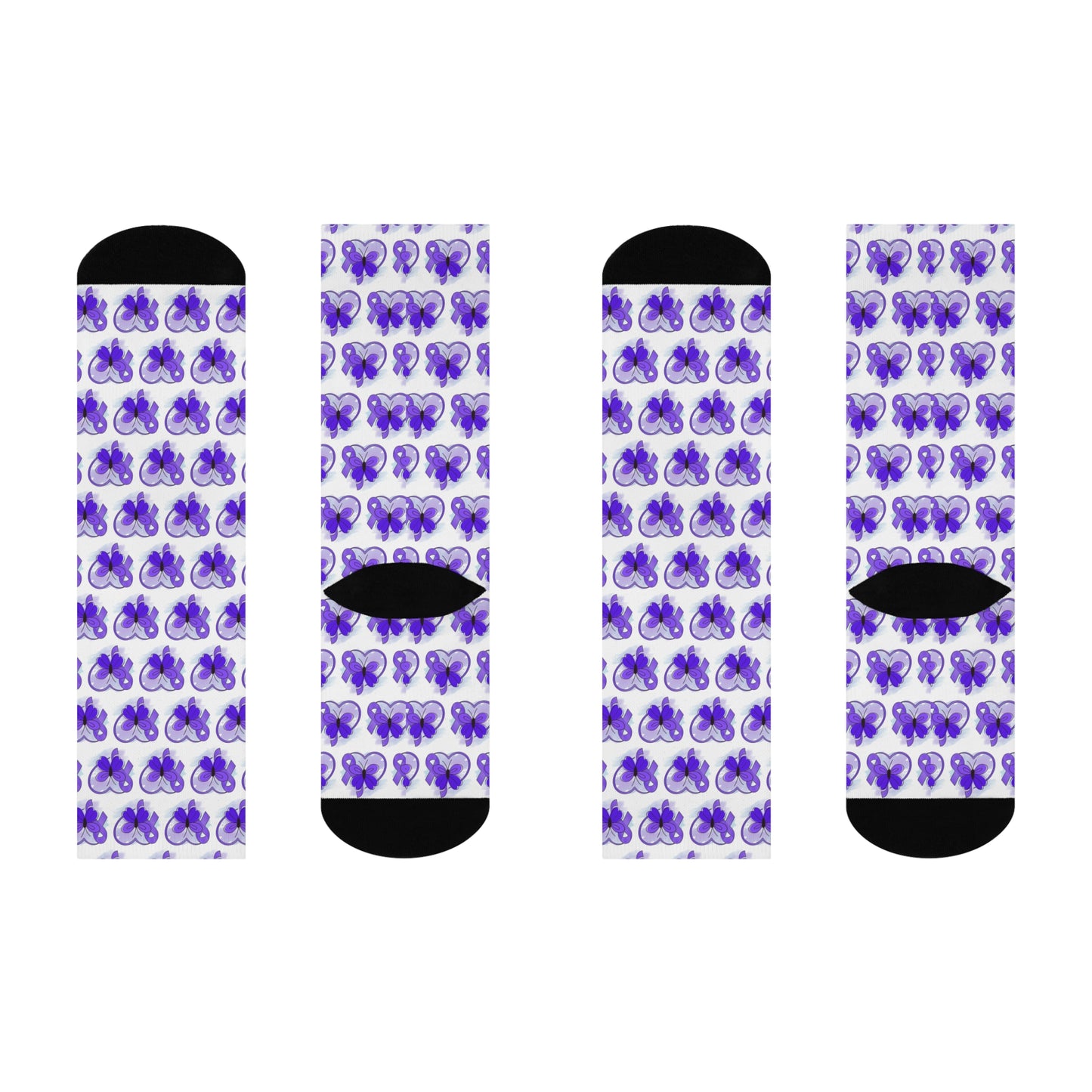 Epilepsy Awareness Cushioned Crew Socks