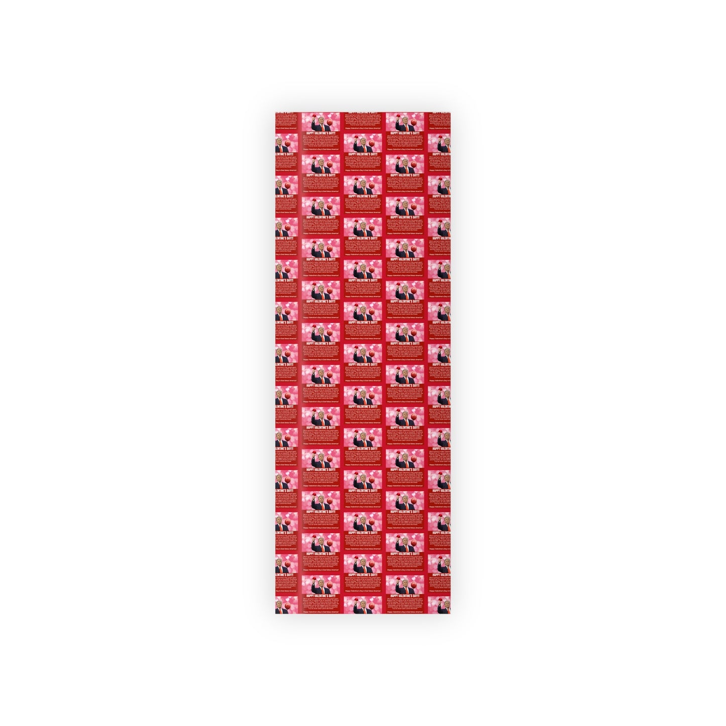 Trump Valentines Day Wrapping Paper Rolls, 1pc