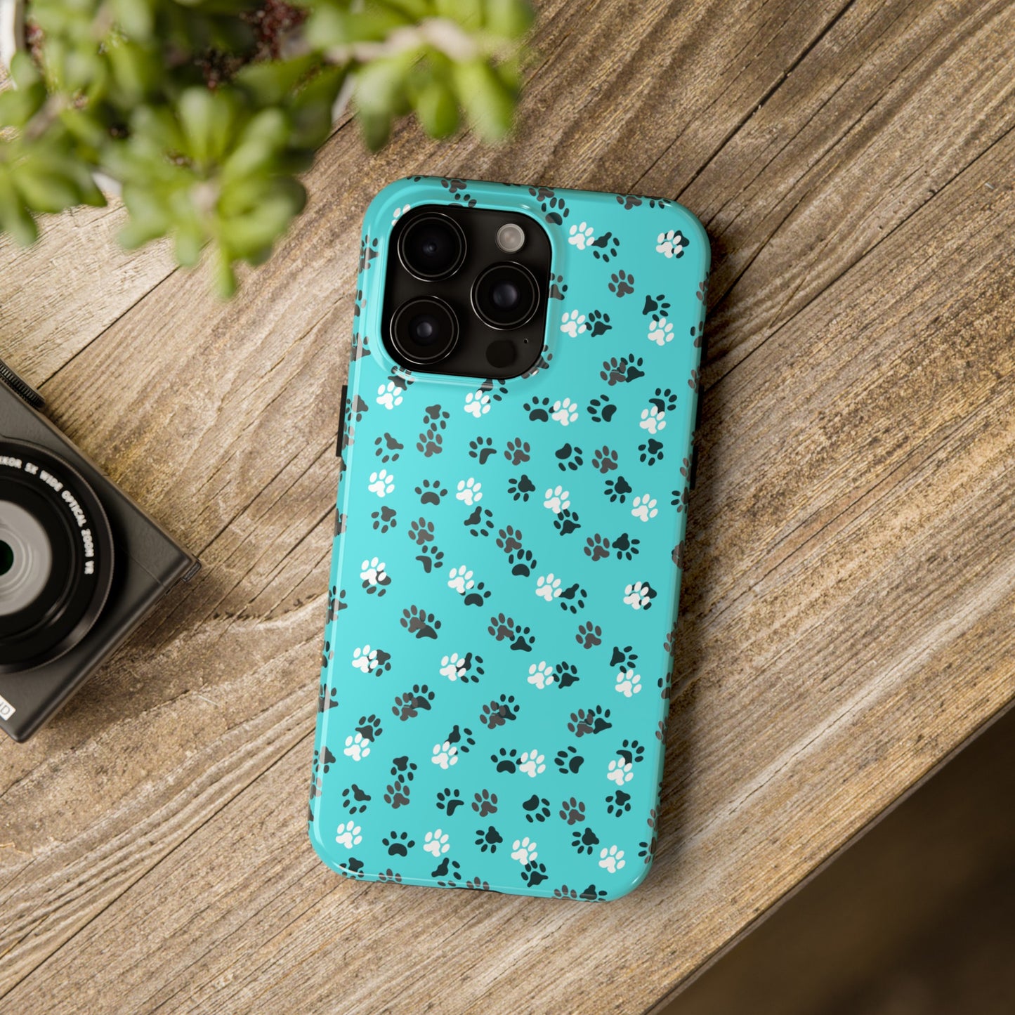 Teal Paws Tough Phone Cases - Phone Case - Epileptic Al’s Shop