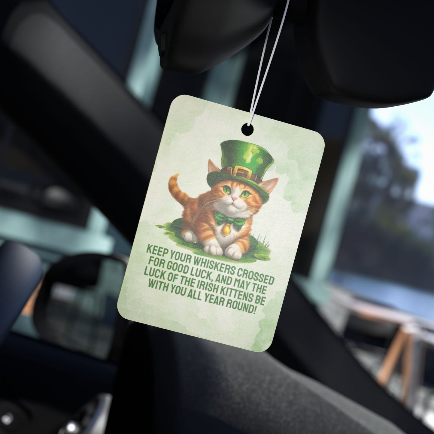 Irish Kitten Wish Car Air Freshener