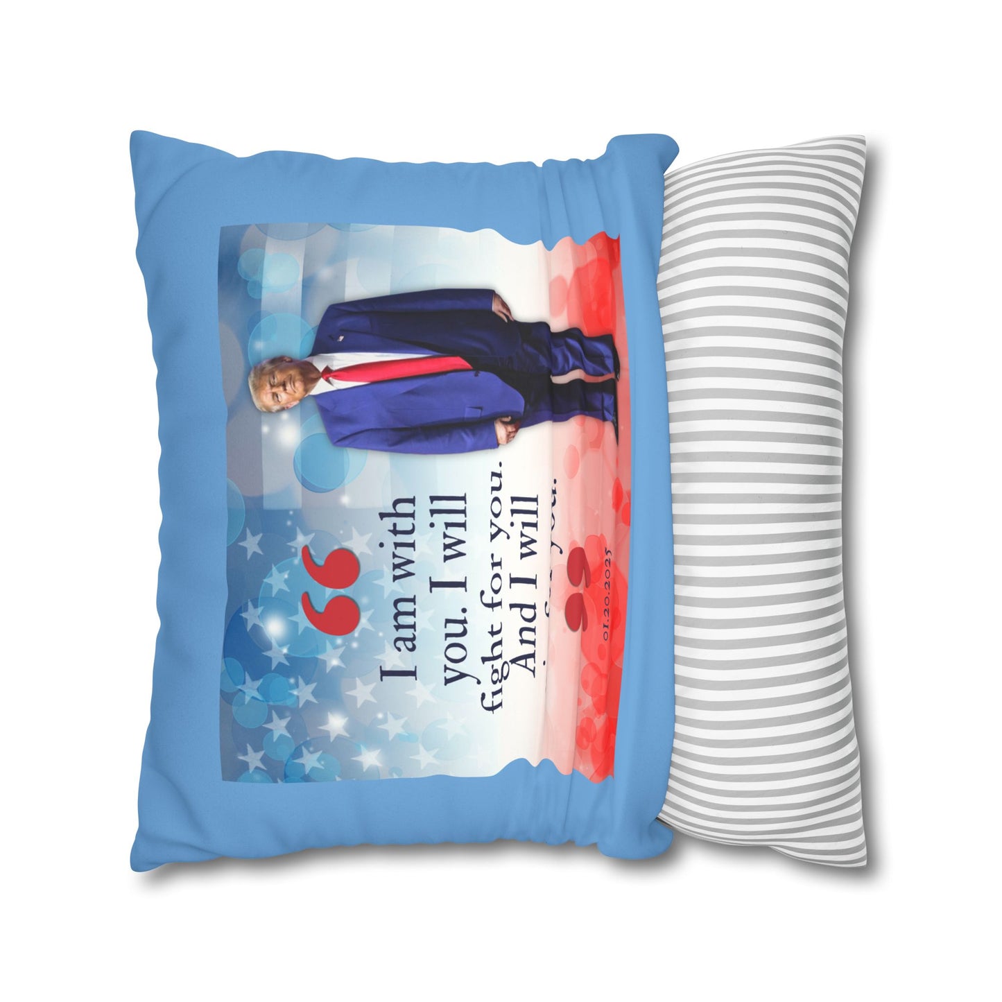 Trump Quote Faux Suede Pillowcase