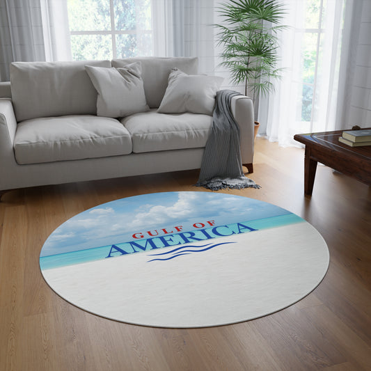 Gulf of America Round Rug