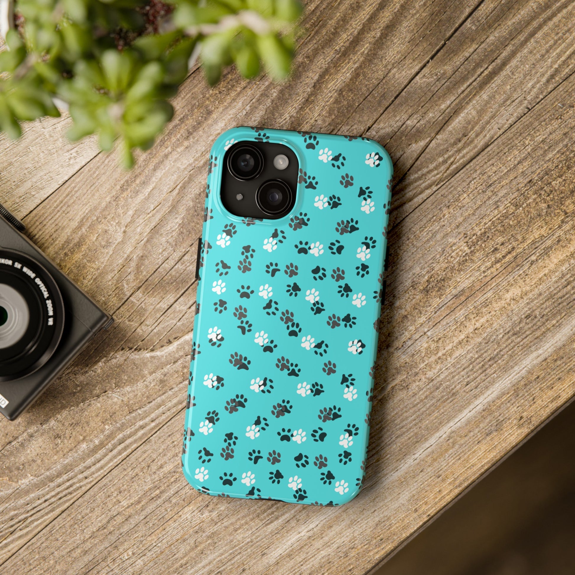 Teal Paws Tough Phone Cases - Phone Case - Epileptic Al’s Shop