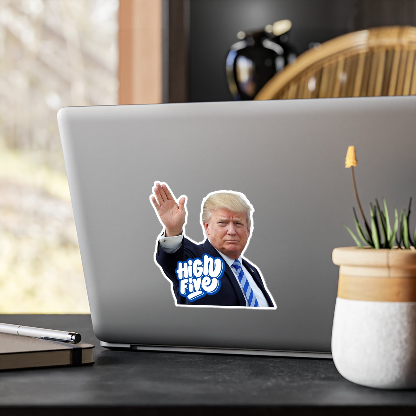 Trump High Five Kiss-Cut Vinyl Decals