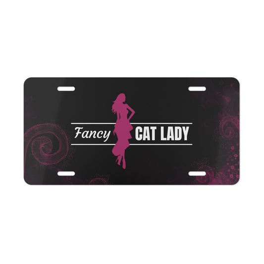 Fancy Cat Lady Vanity Plate